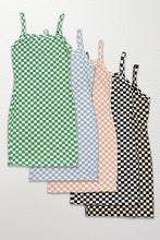 Load image into Gallery viewer, Checkered Rib Knit Tank Top Dress
