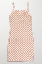 Load image into Gallery viewer, Checkered Rib Knit Tank Top Dress
