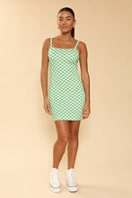 Load image into Gallery viewer, Checkered Rib Knit Tank Top Dress
