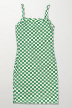 Load image into Gallery viewer, Checkered Rib Knit Tank Top Dress
