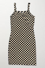 Load image into Gallery viewer, Checkered Rib Knit Tank Top Dress
