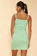 Load image into Gallery viewer, Checkered Rib Knit Tank Top Dress
