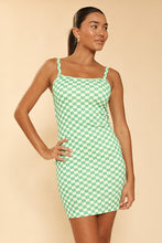 Load image into Gallery viewer, Checkered Rib Knit Tank Top Dress
