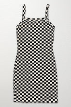 Load image into Gallery viewer, Checkered Rib Knit Tank Top Dress
