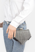 Load image into Gallery viewer, Fringe Rhinestone Box Clutch Bag
