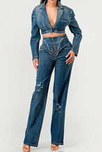 Load image into Gallery viewer, Cool Chick Denim Pant Set
