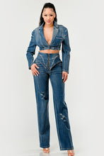 Load image into Gallery viewer, Cool Chick Denim Pant Set
