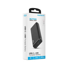 Load image into Gallery viewer, Naztech 4000mAh USB-C &amp; USB Power Bank
