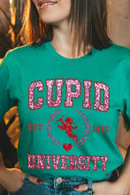 Load image into Gallery viewer, Cupid University Sequined Short Sleeve
