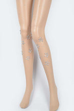 Load image into Gallery viewer, Crystal Flower Pave Sheer Stocking
