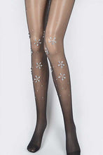 Load image into Gallery viewer, Crystal Flower Pave Sheer Stocking
