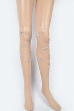 Load image into Gallery viewer, Crystal Flower Pave Sheer Stocking
