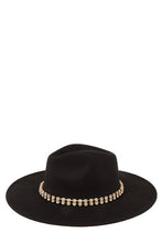 Load image into Gallery viewer, Rhinestone Accent Fedora Hat
