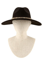 Load image into Gallery viewer, Rhinestone Accent Fedora Hat
