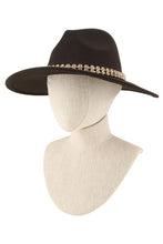 Load image into Gallery viewer, Rhinestone Accent Fedora Hat
