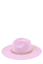 Load image into Gallery viewer, Rhinestone Accent Fedora Hat
