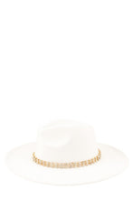 Load image into Gallery viewer, Rhinestone Accent Fedora Hat
