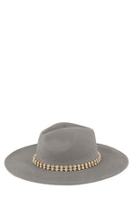 Load image into Gallery viewer, Rhinestone Accent Fedora Hat
