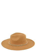 Load image into Gallery viewer, Rhinestone Accent Fedora Hat
