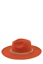 Load image into Gallery viewer, Rhinestone Accent Fedora Hat
