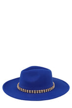 Load image into Gallery viewer, Rhinestone Accent Fedora Hat
