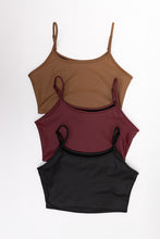 Load image into Gallery viewer, Strap Faux Leather Crop Cami Top
