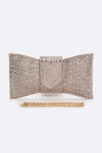 Load image into Gallery viewer, Rhinestone Bowtie Convertible Clutch
