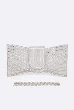 Load image into Gallery viewer, Rhinestone Bowtie Convertible Clutch
