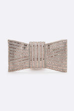 Load image into Gallery viewer, Rhinestone Bowtie Convertible Clutch
