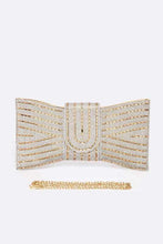 Load image into Gallery viewer, Rhinestone Bowtie Convertible Clutch
