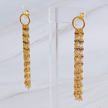 Load image into Gallery viewer, Chain Drape Dangle Earrings
