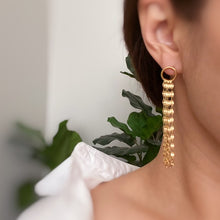 Load image into Gallery viewer, Chain Drape Dangle Earrings
