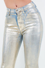 Load image into Gallery viewer, Bell Bottom Jeans in Gold Foil
