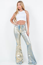 Load image into Gallery viewer, Bell Bottom Jeans in Gold Foil
