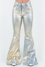 Load image into Gallery viewer, Bell Bottom Jeans in Gold Foil
