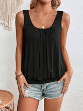 Load image into Gallery viewer, Full Size Ruched Scoop Neck Tank
