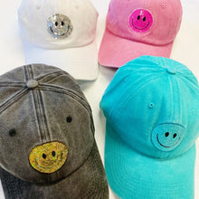 Load image into Gallery viewer, Sequin Patch Happy Ball Cap
