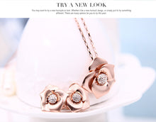 Load image into Gallery viewer, Bridal / Prom / Rose Alloy Flower Necklace + Earring Set
