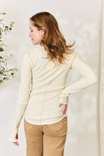 Load image into Gallery viewer, Culture Code Full Size Ribbed Round Neck Long Sleeve Top
