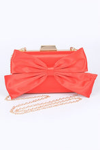 Load image into Gallery viewer, Satin Bowtie Box Clutch
