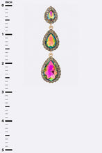 Load image into Gallery viewer, Crystal Teardrop Statement Earrings
