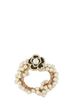 Load image into Gallery viewer, Pearl Flower and Pearl Hair Tie
