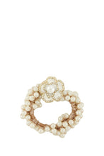 Load image into Gallery viewer, Pearl Flower and Pearl Hair Tie
