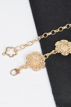 Load image into Gallery viewer, Flower Filigree Station Chain Belt
