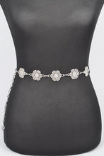 Load image into Gallery viewer, Flower Filigree Station Chain Belt
