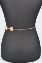 Load image into Gallery viewer, Flower Filigree Station Chain Belt
