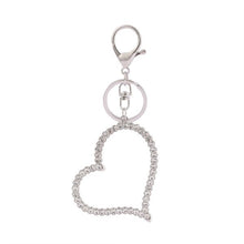 Load image into Gallery viewer, Large Rhinestone Heart Key Holder Key Chain
