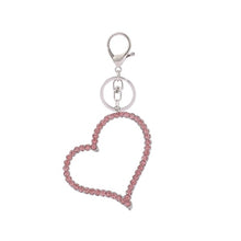 Load image into Gallery viewer, Large Rhinestone Heart Key Holder Key Chain
