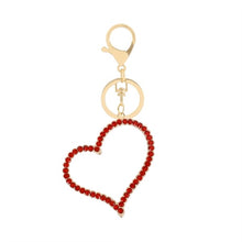 Load image into Gallery viewer, Large Rhinestone Heart Key Holder Key Chain
