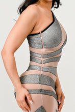 Load image into Gallery viewer, Metallic Bandage Mesh Insert Dress
